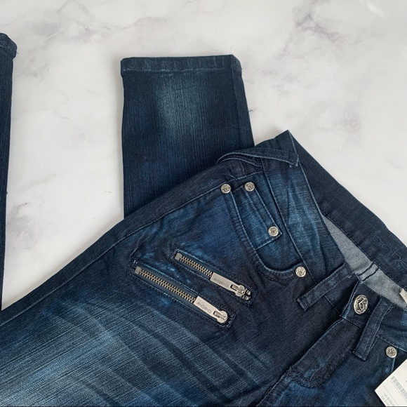 Bebe Low Rise Carmen Rider Ankle Skinny Jeans - Picture 4 of 10